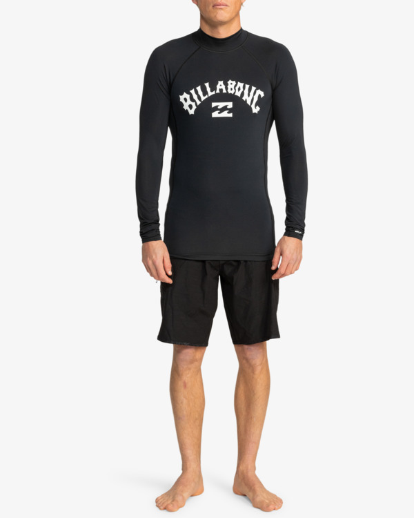 3 Logo Surf - T-shirt de mangas compridas UPF 50, para surf para Homem Preto EBYWR03011 Billabong