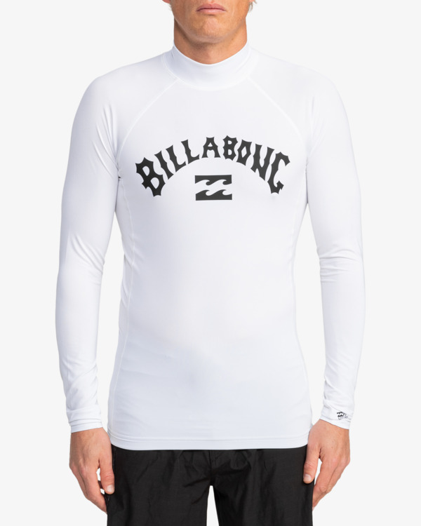 0 Logo Surf - Maglietta da surf UPF 50 a maniche lunghe da uomo White EBYWR03011 Billabong