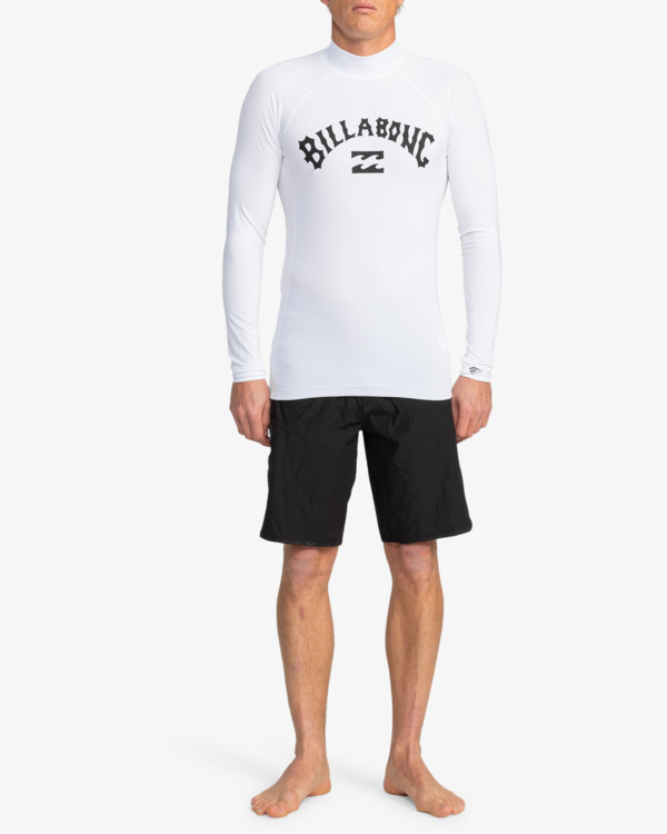 3 Logo Surf - Maglietta da surf UPF 50 a maniche lunghe da uomo White EBYWR03011 Billabong