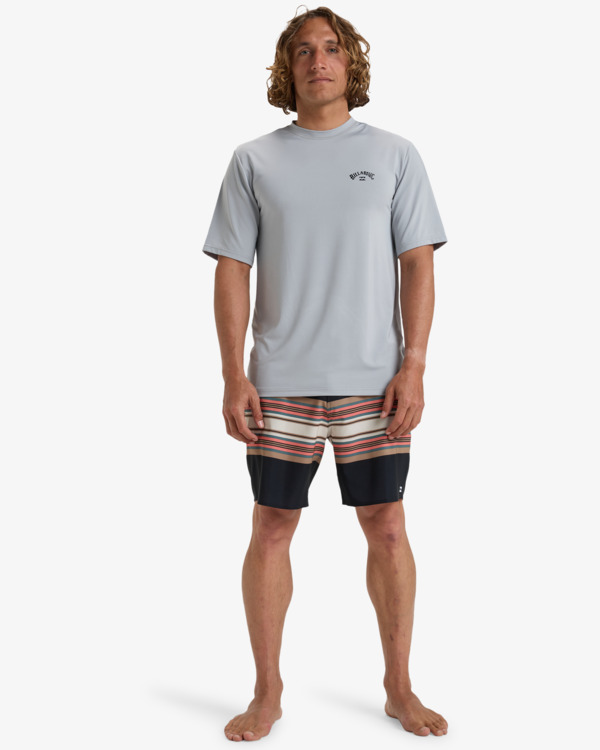 1 Arch Wave - T-shirt de surf à manches courtes UPF50 pour Homme Gris EBYWR03019 Billabong