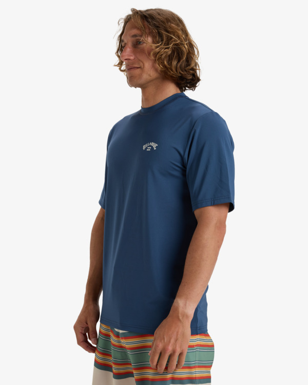 3 Arch Wave - T-shirt de mangas curtas UPF 50, para surf para Homem Azul EBYWR03019 Billabong