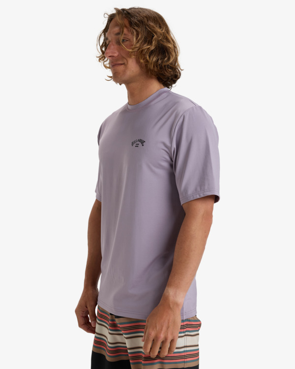 3 Arch Wave - T-shirt de mangas curtas UPF 50, para surf para Homem Roxo EBYWR03019 Billabong