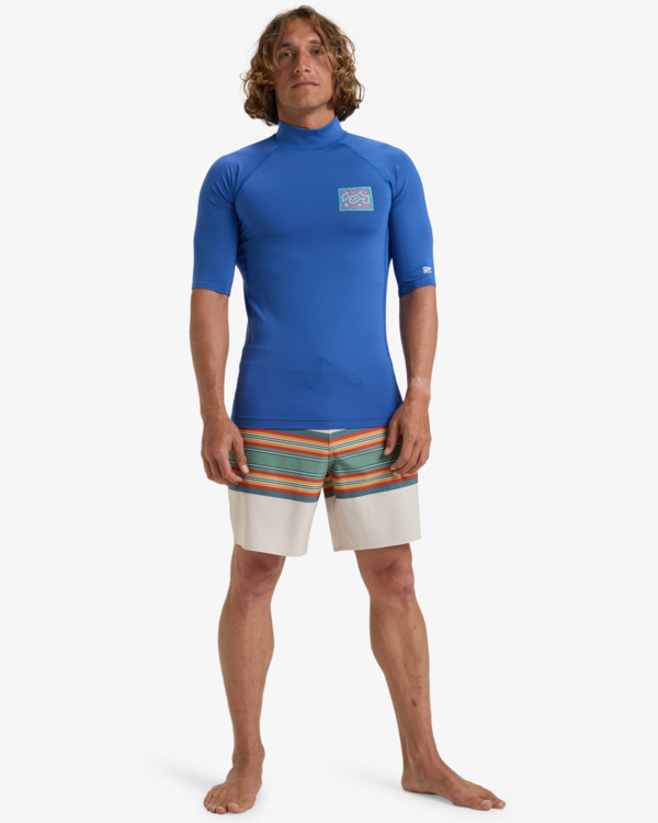 1 Know The Feeling - T-shirt de surf à manches courtes UPF50 pour Homme Bleu EBYWR03020 Billabong