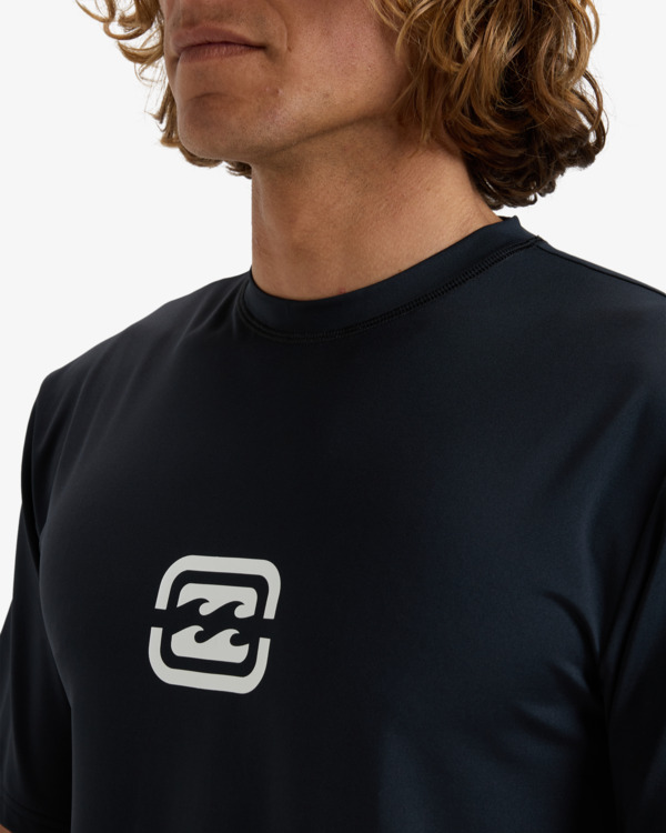 4 Bracket Wave - T-shirt de mangas curtas UPF 50, para surf para Homem Preto EBYWR03021 Billabong