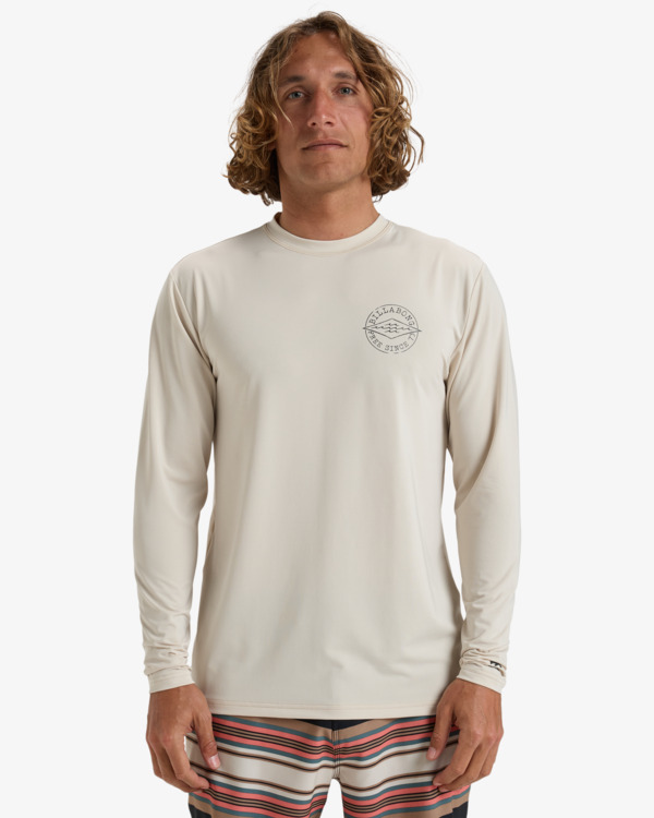 0 Big Dave - T-shirt de mangas compridas UPF 50, para surf para Homem Beige EBYWR03023 Billabong