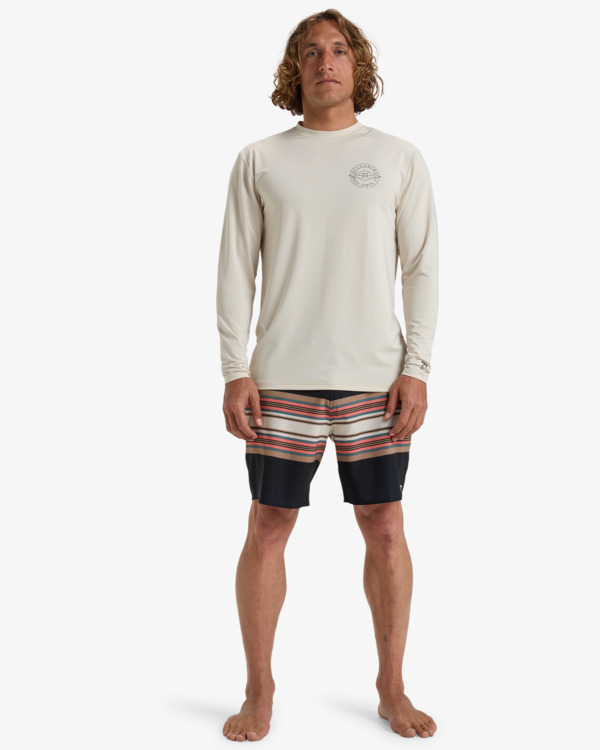 1 Big Dave - T-shirt de surf à manches longues UPF50 pour Homme Beige EBYWR03023 Billabong