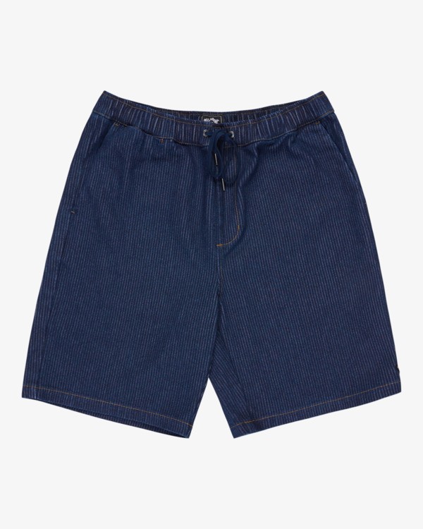 3 Larry - Elastic Waist Walkshorts for Men Blue EBYWS00117 Billabong