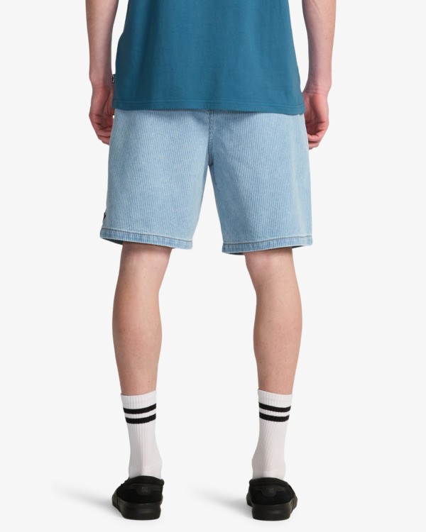 2 Larry - Elastic Waist Walkshorts for Men Blue EBYWS00117 Billabong