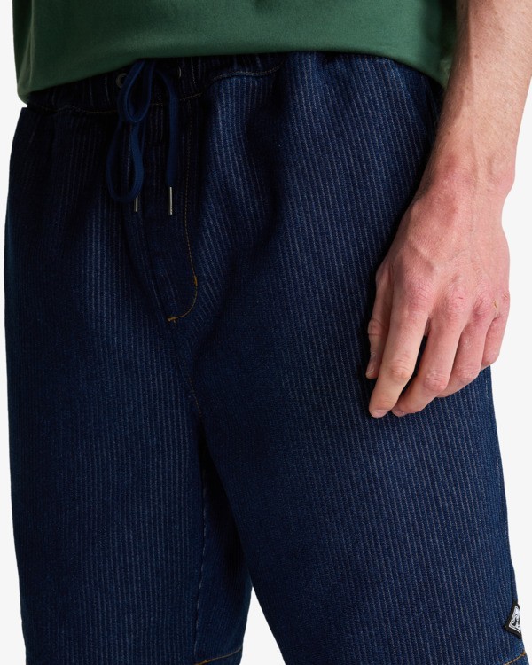 4 Larry - Short de marche &agrave; taille &eacute;lastique pour homme Bleu EBYWS00117 Billabong