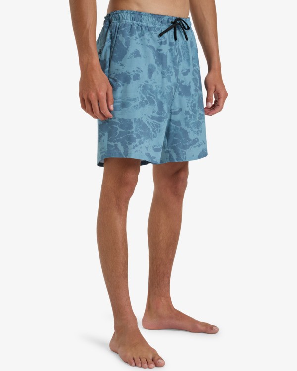 2 Surftrek Elastic Perf 17" - Elastic Waist Walkshorts for Men  EBYWS00119 Billabong