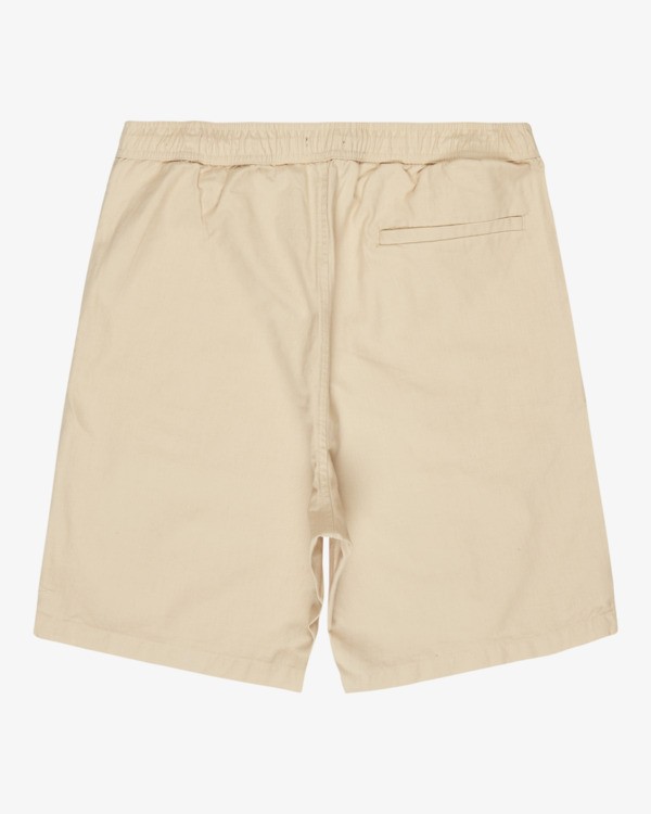 4 Larry Linen - Elastische Shorts f&uuml;r M&auml;nner Weiss EBYWS00135 Billabong