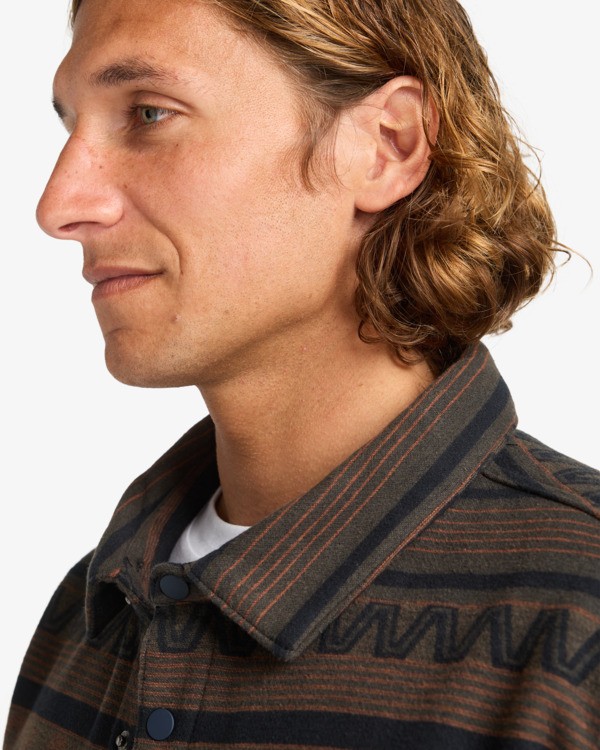 7 Furnace Bonded Flannel - Fleece Shirt for Men Black EBYWT03005 Billabong