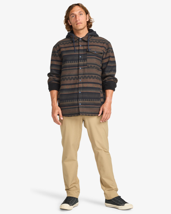2 Furnace Bonded Flannel - Fleece Shirt for Men Black EBYWT03005 Billabong
