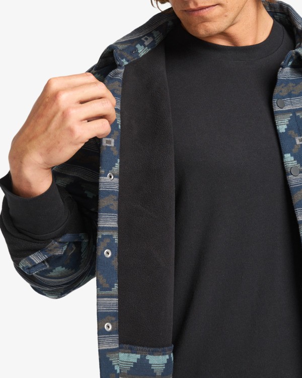 7 Furnace Bonded Flannel - Fleece Shirt for Men Black EBYWT03005 Billabong