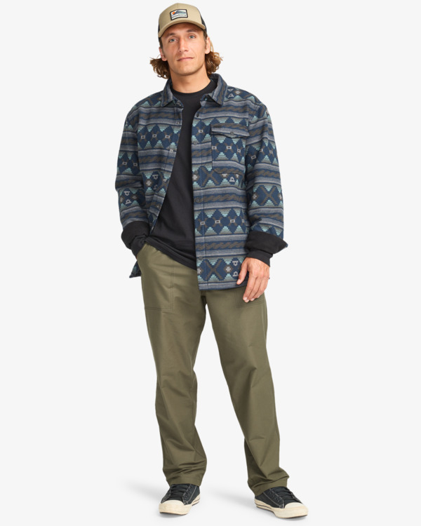 1 Furnace Bonded Flannel - Fleece Shirt for Men Black EBYWT03005 Billabong