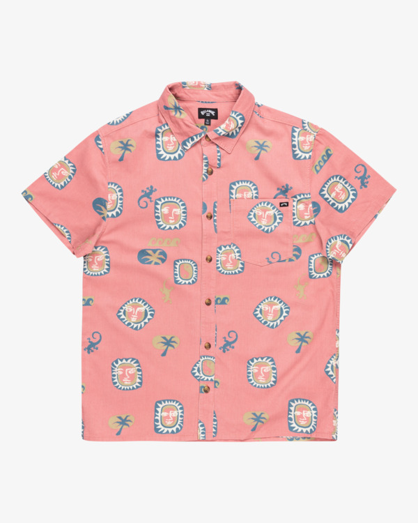 5 Solana - Short Sleeves Shirt for Men Pink EBYWT03008 Billabong