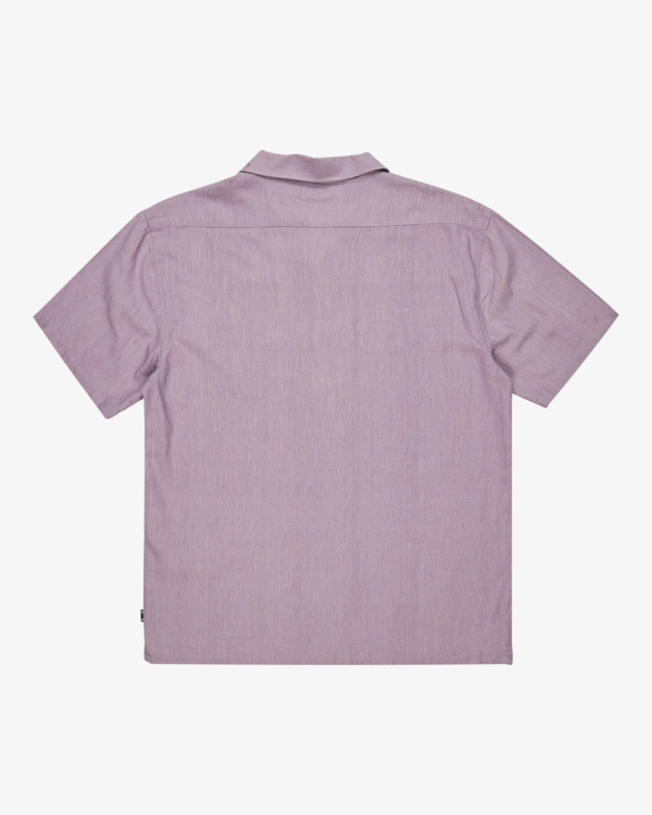 1 Vacay Solid - Overhemd met korte mouw voor Heren Purple EBYWT03009 Billabong