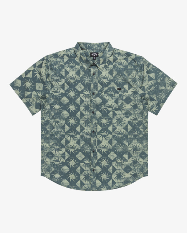 0 Sundays - Camicia a maniche corte da Uomo Green EBYWT03011 Billabong