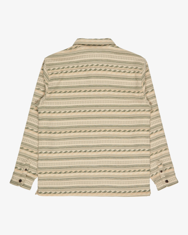 8 Offshore Jacquard Flannel - Top in tessuto testurizzato da Uomo Green EBYWT03013 Billabong
