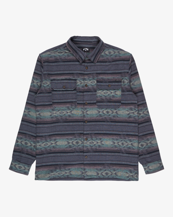 6 Offshore Jacquard Flannel - Top in tessuto testurizzato da Uomo Black EBYWT03013 Billabong