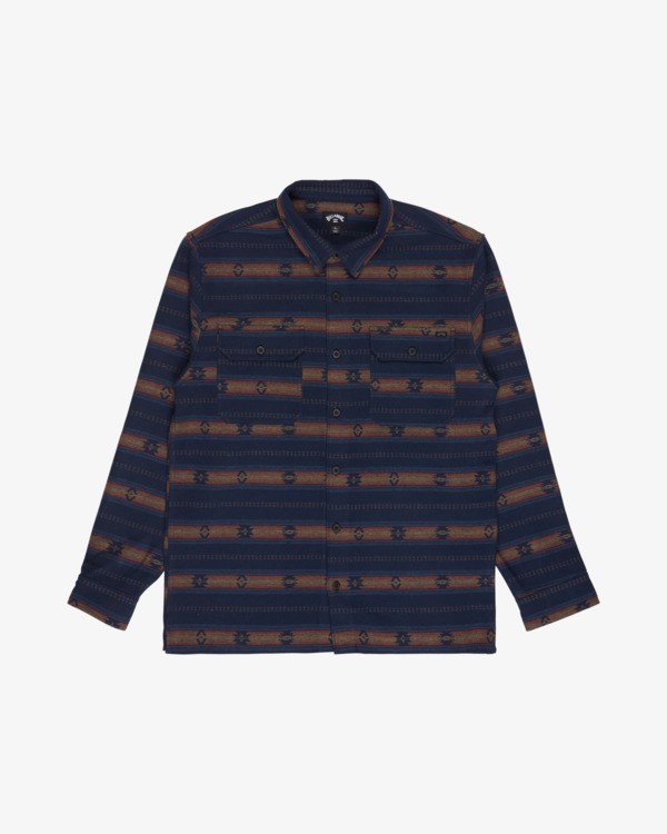 4 Offshore Jacquard Flannel Blue EBYWT03013 Billabong