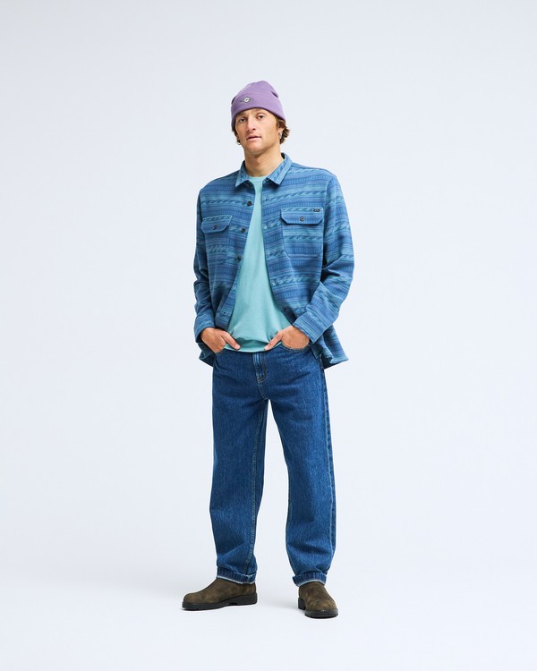 1 Offshore Jacquard Flannel Bleu EBYWT03013 Billabong
