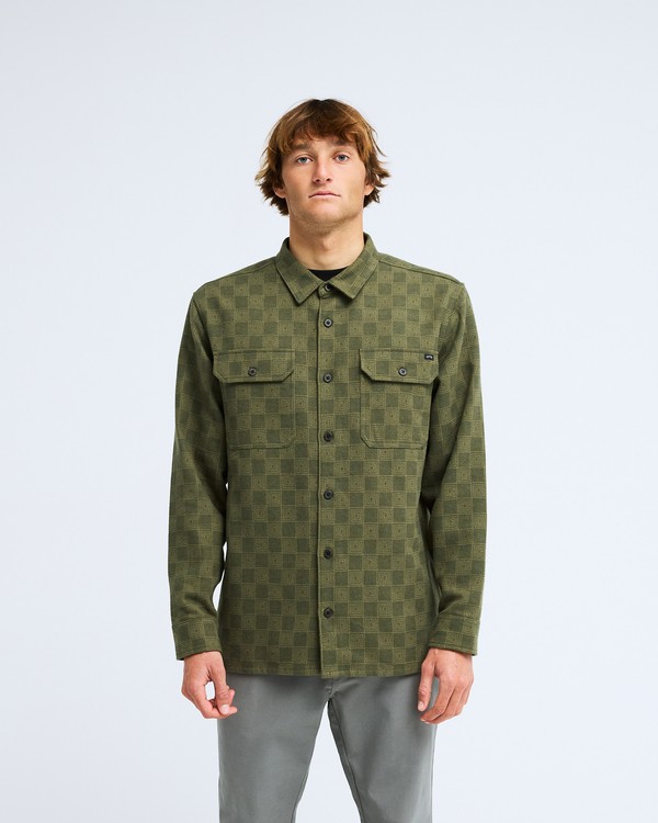 0 Offshore Jacquard Flannel Marron EBYWT03013 Billabong
