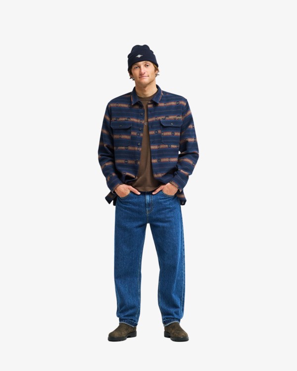 1 Offshore Jacquard Flannel Blue EBYWT03013 Billabong