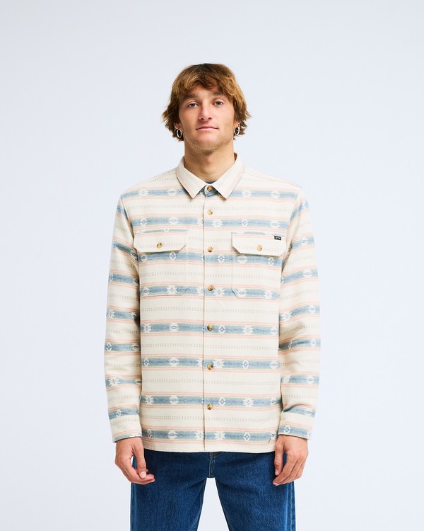 0 Offshore Jacquard Flannel Beige EBYWT03013 Billabong