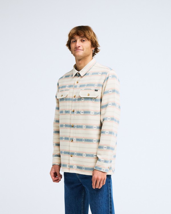 3 Offshore Jacquard Flannel Beige EBYWT03013 Billabong