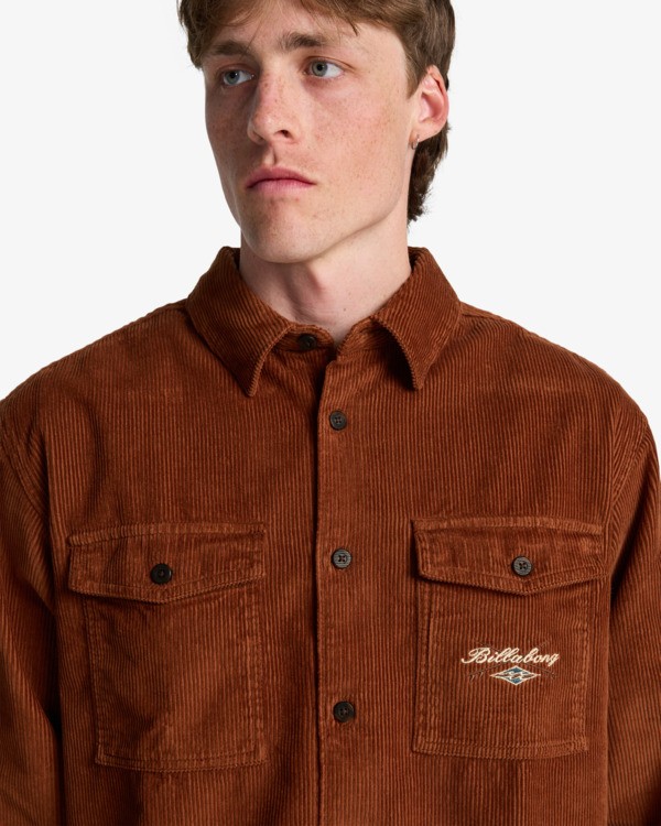 4 Bong Days - Overhemd met Lange Mouwen voor Heren Brown EBYWT03015 Billabong