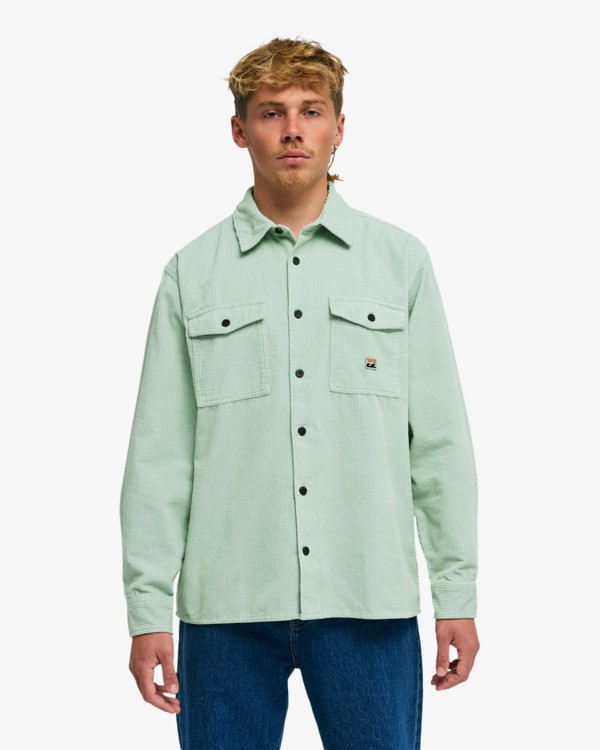 0 Bong Days - Overhemd met Lange Mouwen voor Heren Green EBYWT03015 Billabong
