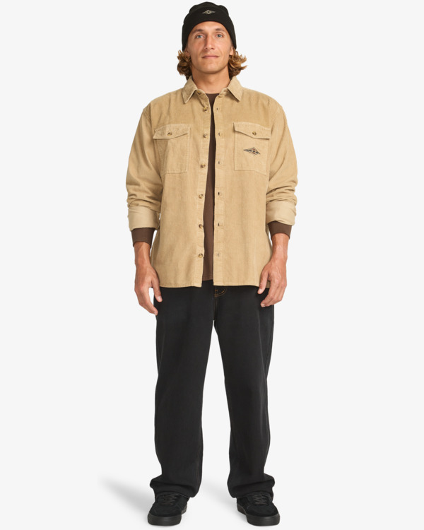 1 Bong Days - Camicia a Maniche Lunghe da Uomo Beige EBYWT03015 Billabong