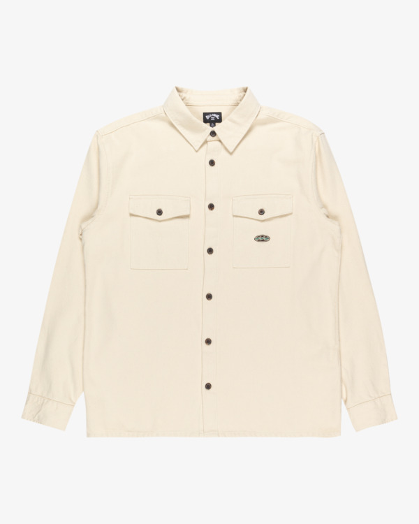 6 Del Mar Flannel - Camisa de flanela para homem Beige EBYWT03018 Billabong