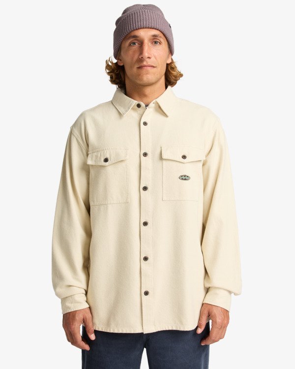 0 Del Mar Flannel - Camisa de flanela para homem Beige EBYWT03018 Billabong
