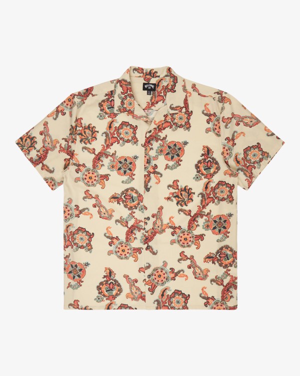 5 Vacay - Overhemd met Korte Mouwen voor Heren Beige EBYWT03019 Billabong