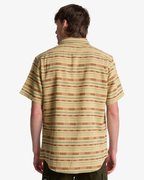 2 Sundays Jacquard - Short Sleeve Shirt for Men Beige EBYWT03021 Billabong