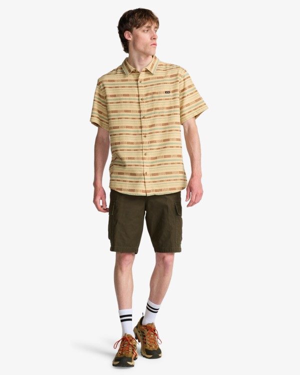 1 Sundays Jacquard - Short Sleeve Shirt for Men Beige EBYWT03021 Billabong