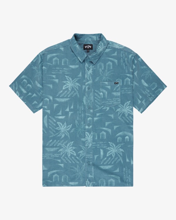 5 Solana Cord - Short Sleeve Shirt for Men Blue EBYWT03024 Billabong