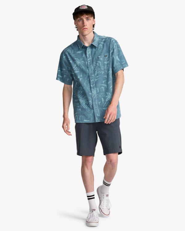 1 Solana Cord - Short Sleeve Shirt for Men Blue EBYWT03024 Billabong