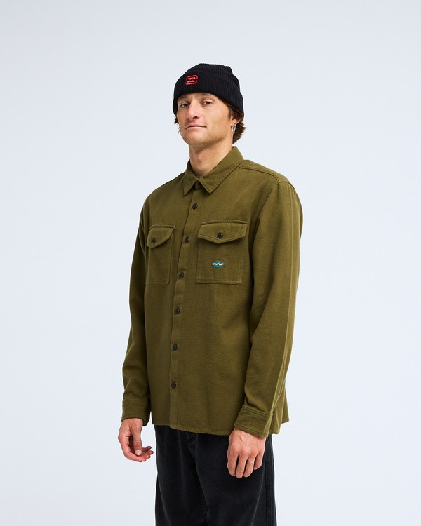 3 Since 73 Del Mar Flannel Marron EBYWT03026 Billabong