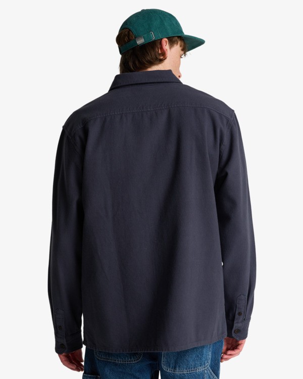 2 Since 73 Del Mar Flannel - Lang&auml;rmliges Hemd f&uuml;r M&auml;nner Schwarz EBYWT03026 Billabong