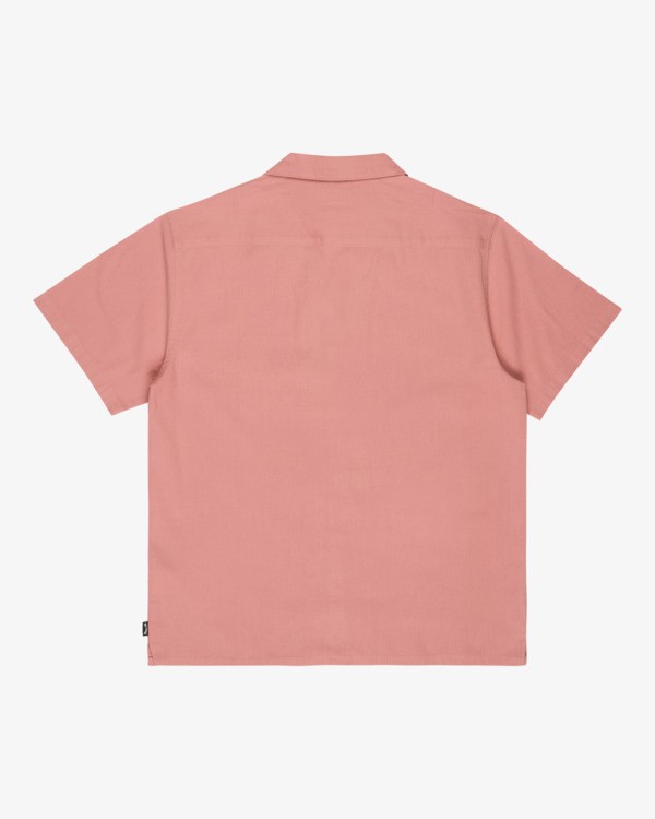 6 Vacay Linen - Kurz&auml;rmliges Hemd f&uuml;r M&auml;nner Rosa EBYWT03030 Billabong