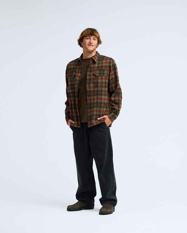1 Offshore Flannel Marron EBYWT03033 Billabong