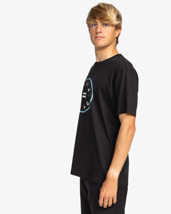 2 Rotor - Camiseta de manga corta para hombre Negro EBYZT00134 Billabong