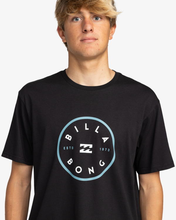 3 Rotor - Camiseta de manga corta para hombre Negro EBYZT00134 Billabong