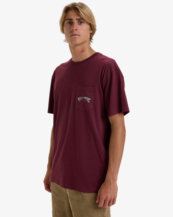 3 Stacked Arch - T-shirt pour Homme Rouge EBYZT00175 Billabong