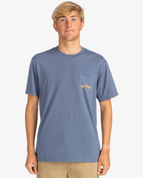 0 Stacked Arch - T-Shirt voor Heren Blue EBYZT00175 Billabong