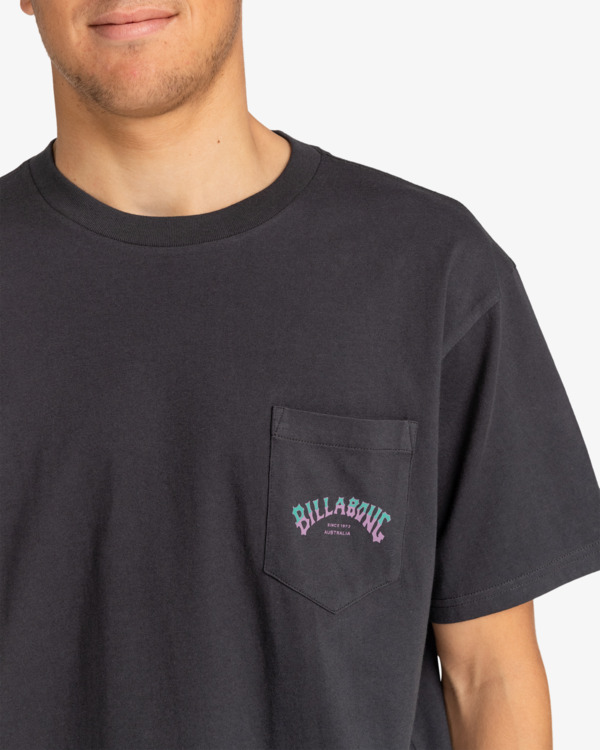 5 Stacked Arch - T-shirt para Homem Preto EBYZT00175 Billabong