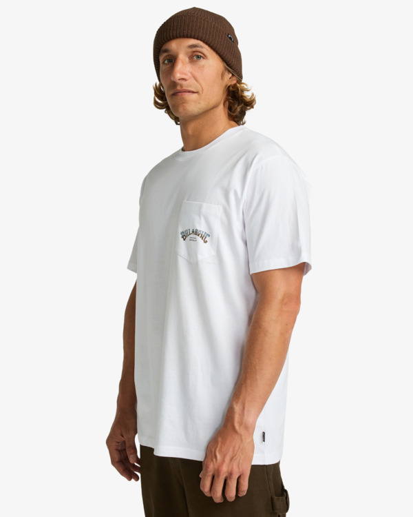 3 Stacked Arch - T-shirt pour Homme Blanc EBYZT00175 Billabong